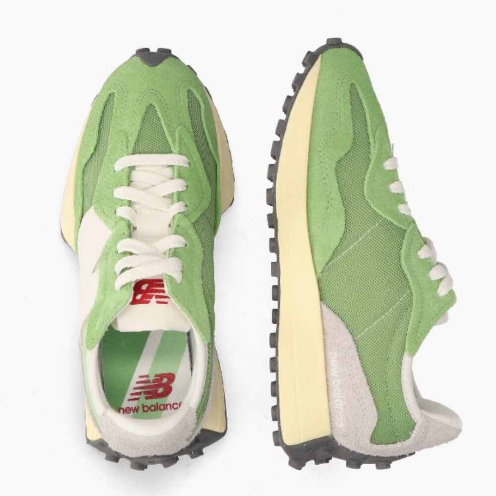 New Balance 327 Unisex WOMEN'S 6 / Men 4.5 Sneakers Shoes Kiwi Avocado NEW - Picture 3 of 10